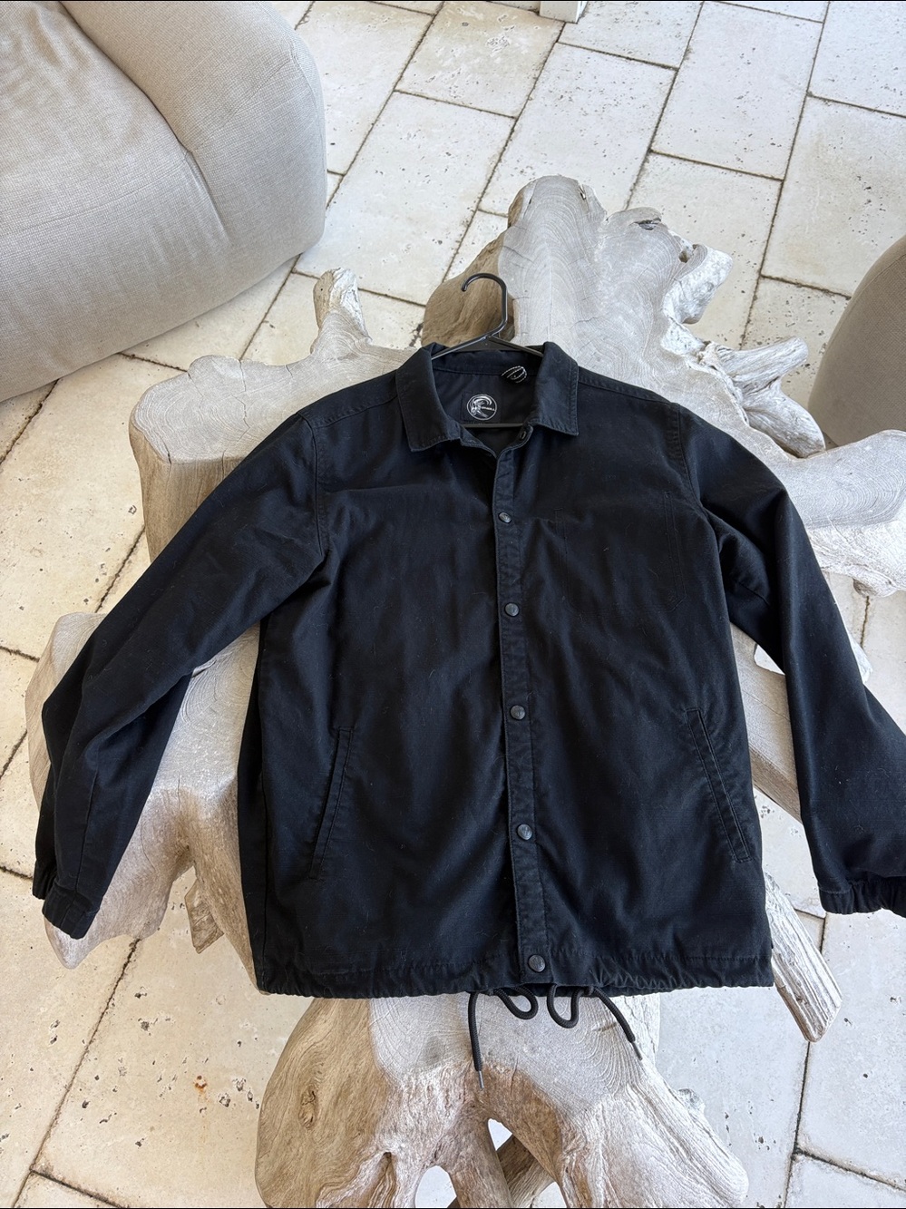 O'Neill Men's Black Lightweight Shirt Jacket